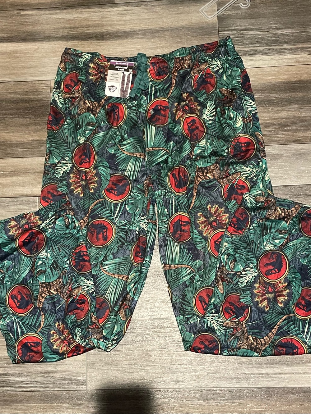 Jurassic Park Green Tropical Print Lounge Pants